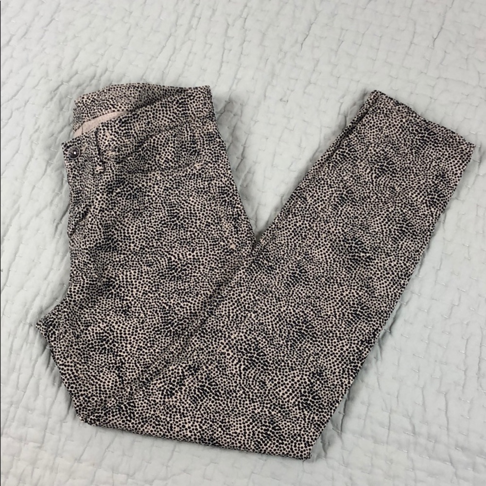 Madewell skinny skinny ankle dotted jeans